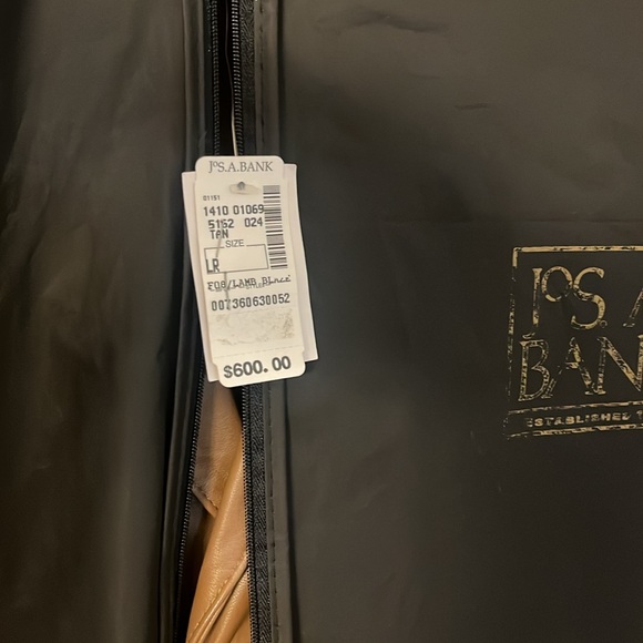 New Brown “Butter Leather” JoS. A. Bank Sport Jacket Size Large. New. - Picture 6 of 6